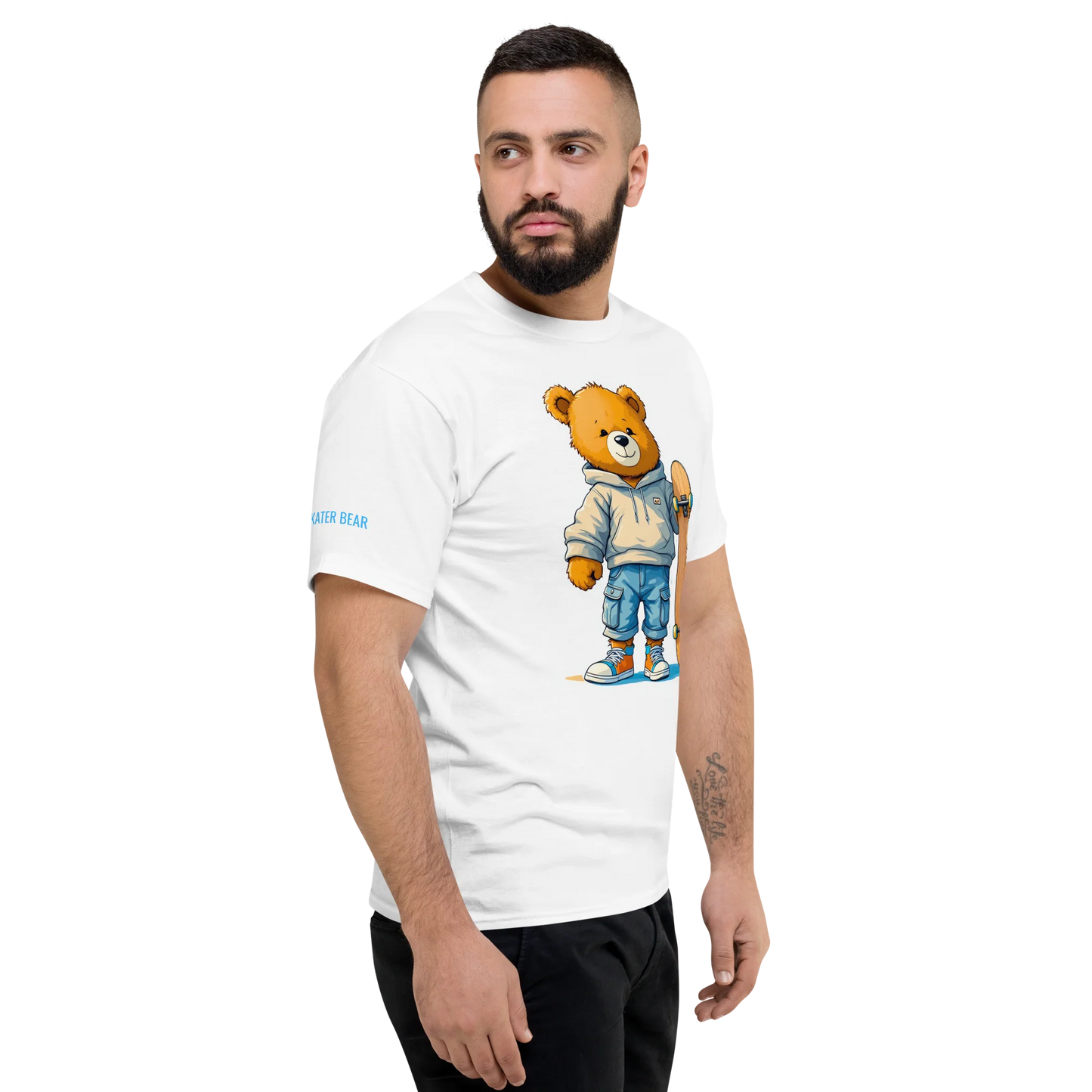 Skater Bear Unisex Jersey T-Shirt (v1)