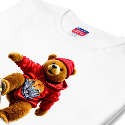 City Pop Bear Unisex Jersey T-Shirt (v4)