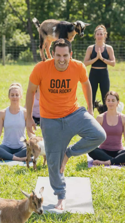 GOAT YOGA ROCKS Unisex Graphic Tee